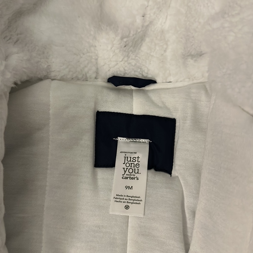 Carter's Baby Bear Hooded Snowsuit Size 9M - Picture 9 of 10